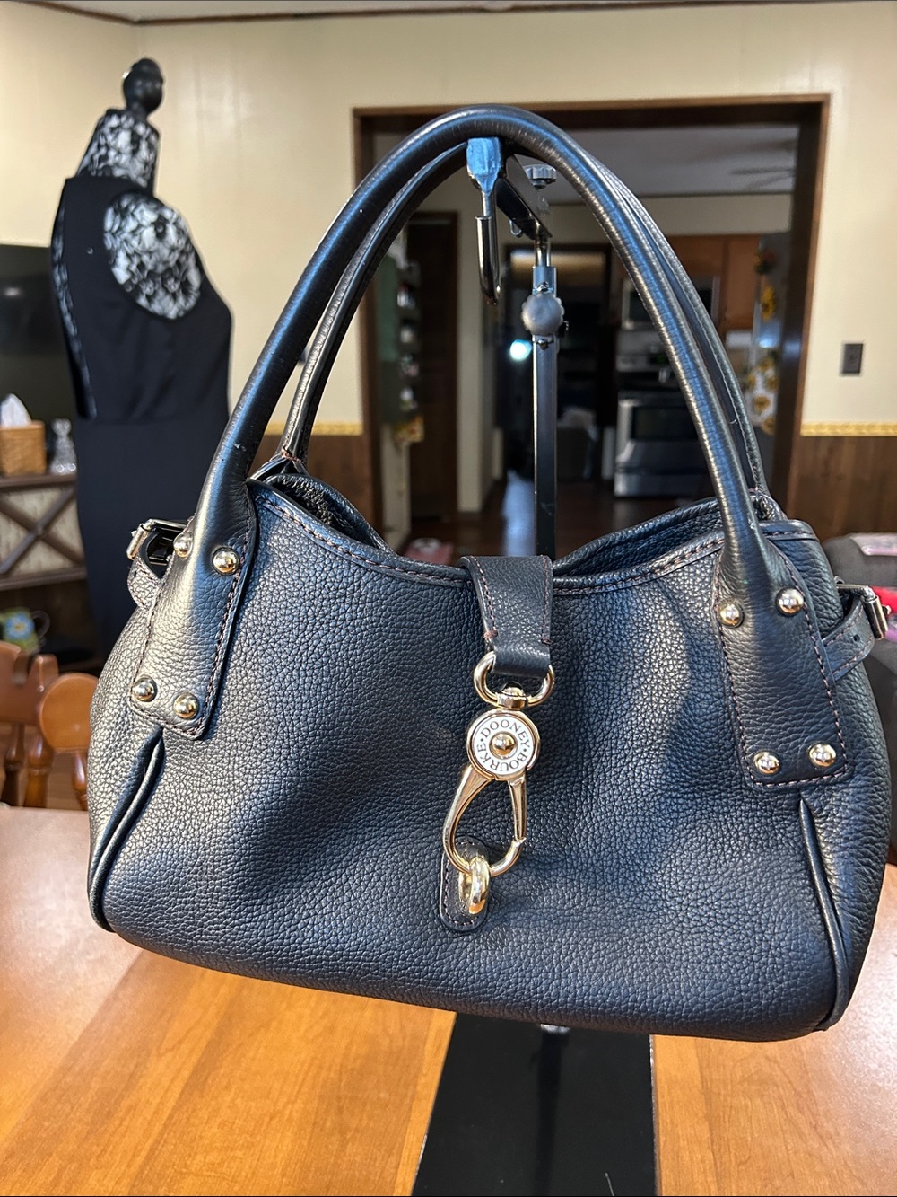 Dooney & Bourke Black leather shoulder bag
